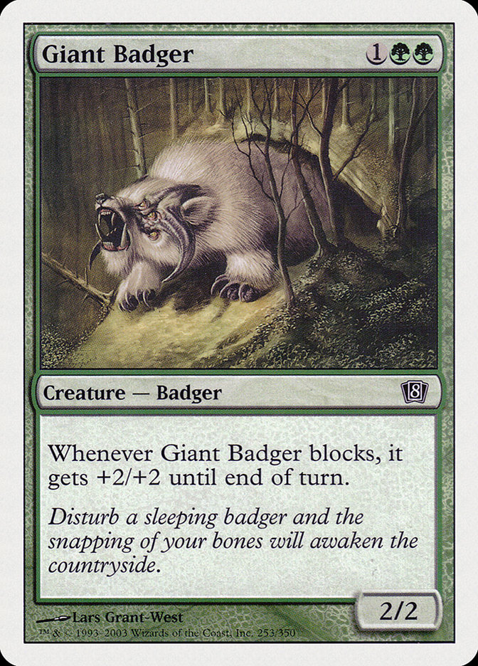 Magic: 8th Edition 253: Giant Badger 