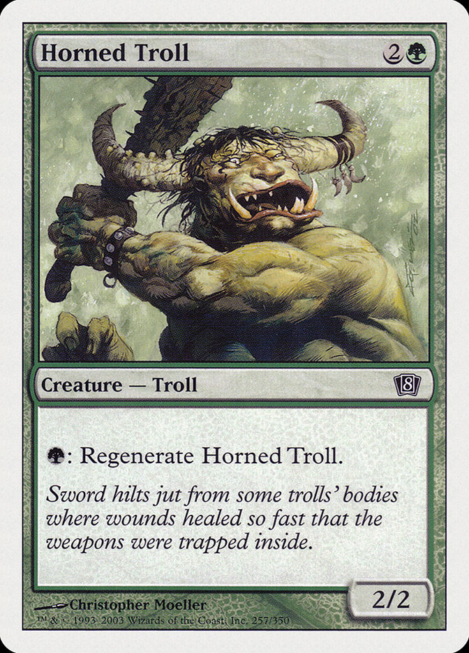 Magic: 8th Edition 257: Horned Troll 