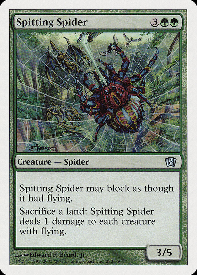 Magic: 8th Edition 280: Spitting Spider 