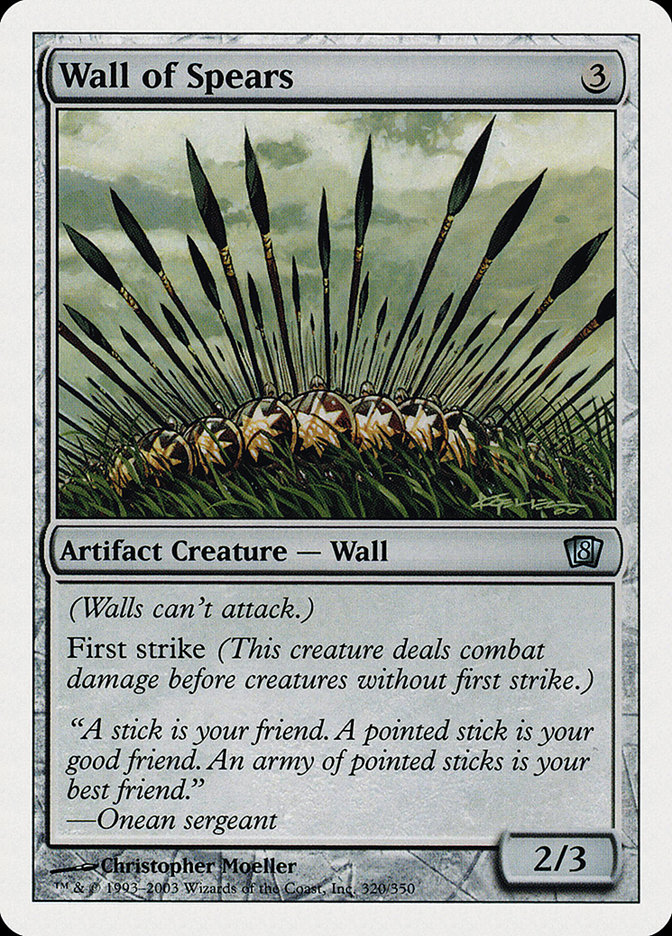Magic: 8th Edition 320: Wall of Spears 