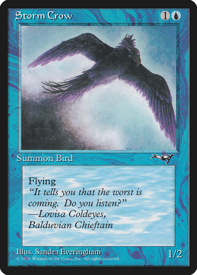 MTG: Alliances 036a: Storm Crow (Right) 