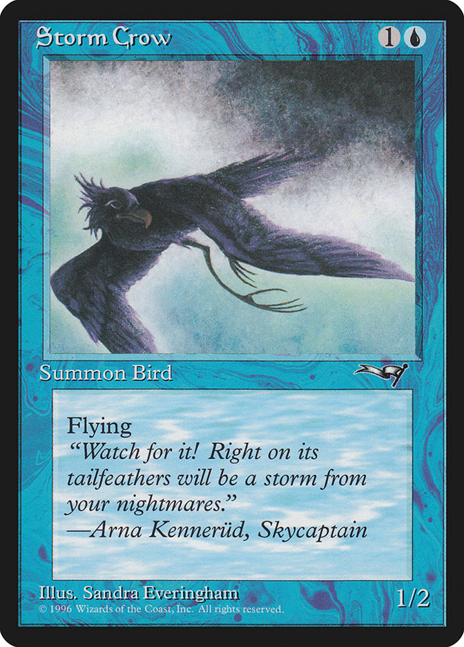 MTG: Alliances 036b: Storm Crow (Left) 