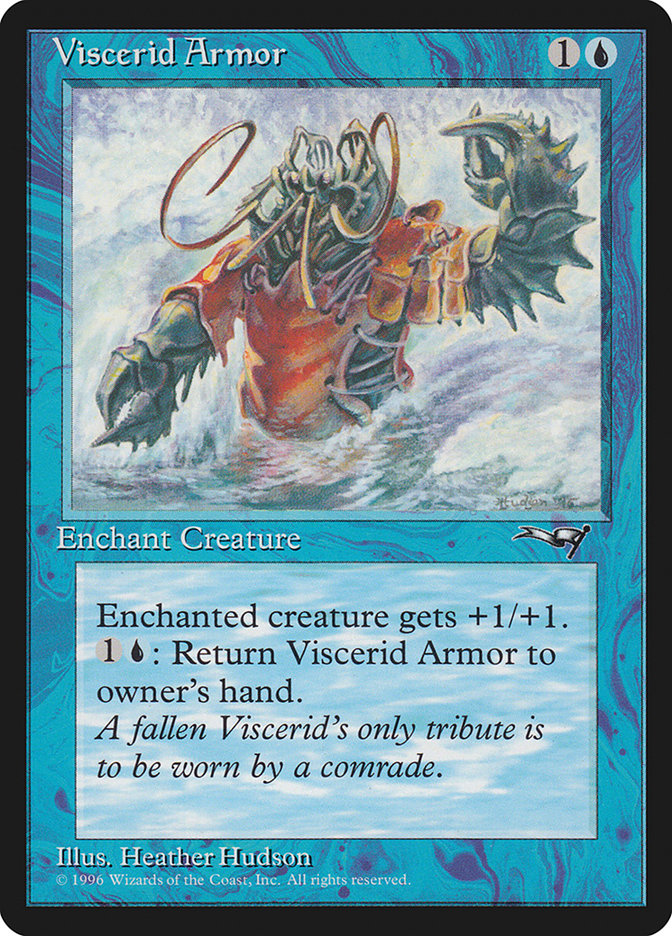 MTG: Alliances 041a: Viscerid Armor (Wave) 