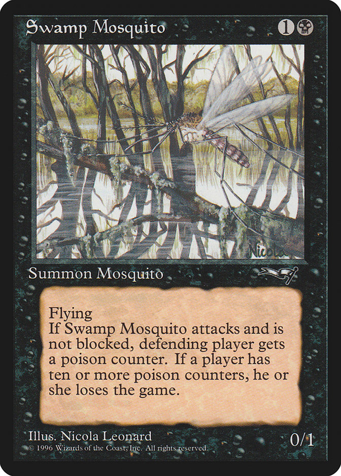 MTG: Alliances 063a: Swamp Mosquito (Black Trees) 