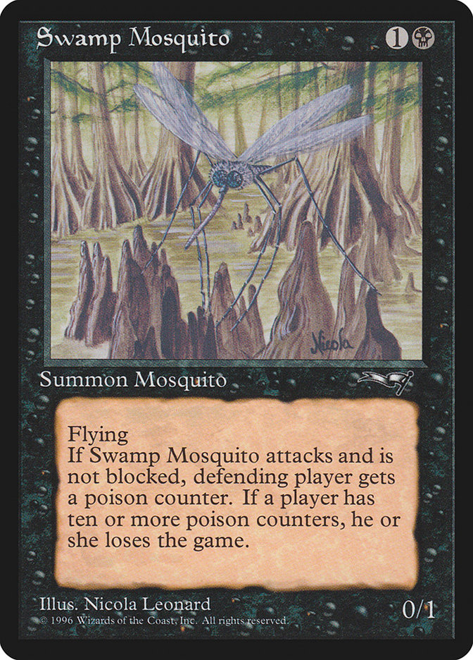 MTG: Alliances 063b: Swamp Mosquito (Brown Tress) 