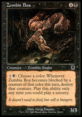 Magic: Apocalypse 054: Zombie Boa 