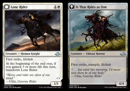 Magic: Eldritch Moon 033: Lone Rider // It That Rides as One 