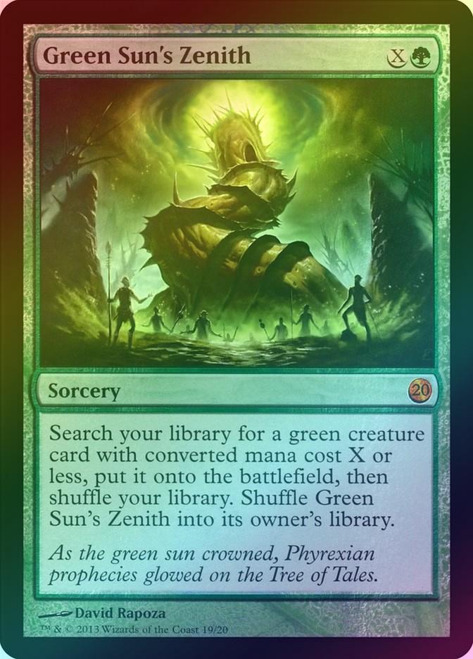 Magic: From the Vault: Twenty: Green Suns Zenith (FOIL) 