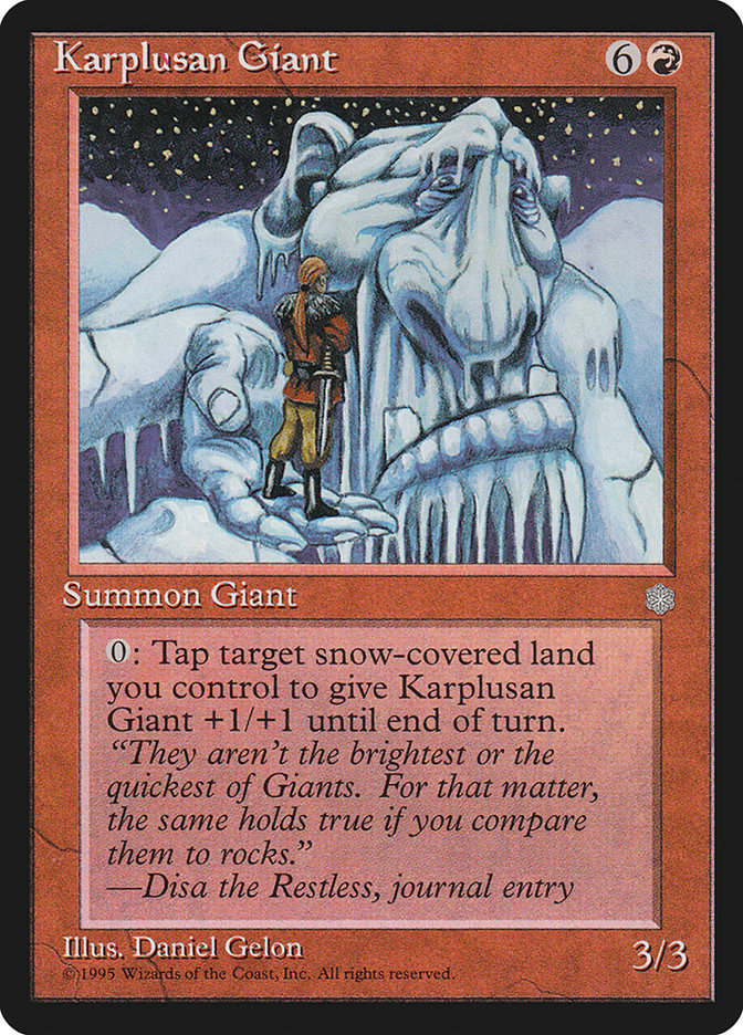 Magic: Ice Age 196: Karplusan Giant 