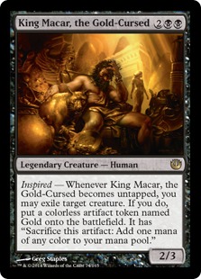 Magic: Journey Into Nyx 074: King Macar, the Gold-Cursed (FOIL) 