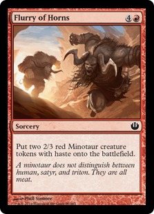 Magic: Journey Into Nyx 096: Flurry of Horns (FOIL) 