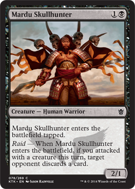Magic Khans of Tarkir 078: Mardu Skullhunter - Foil 