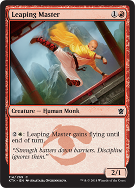 Magic Khans of Tarkir 114: Leaping Master - Foil 