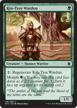 Magic Khans of Tarkir 139: Kin-Tree Warden 
