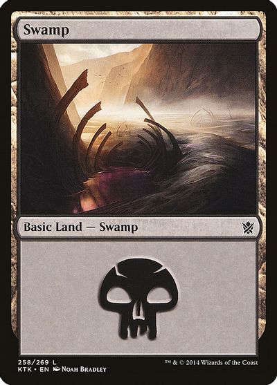 Magic Khans of Tarkir 258: Swamp - Foil 
