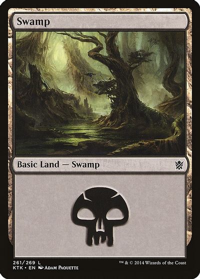 Magic Khans of Tarkir 261: Swamp - Foil 