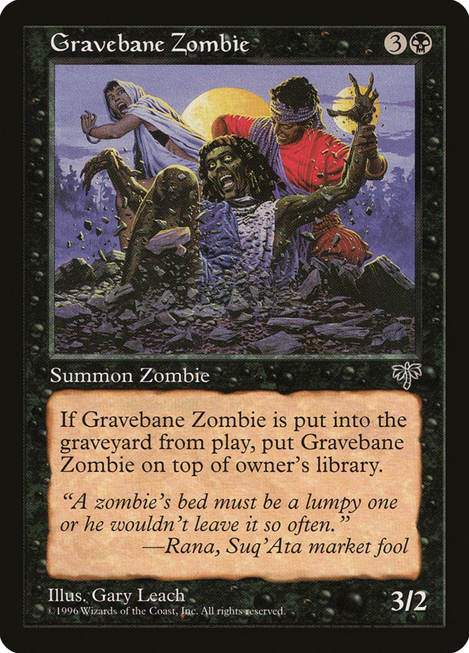 Magic: Mirage 127: Gravebane Zombie 