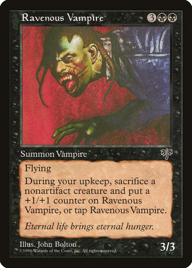 Magic: Mirage 136: Ravenous Vampire 