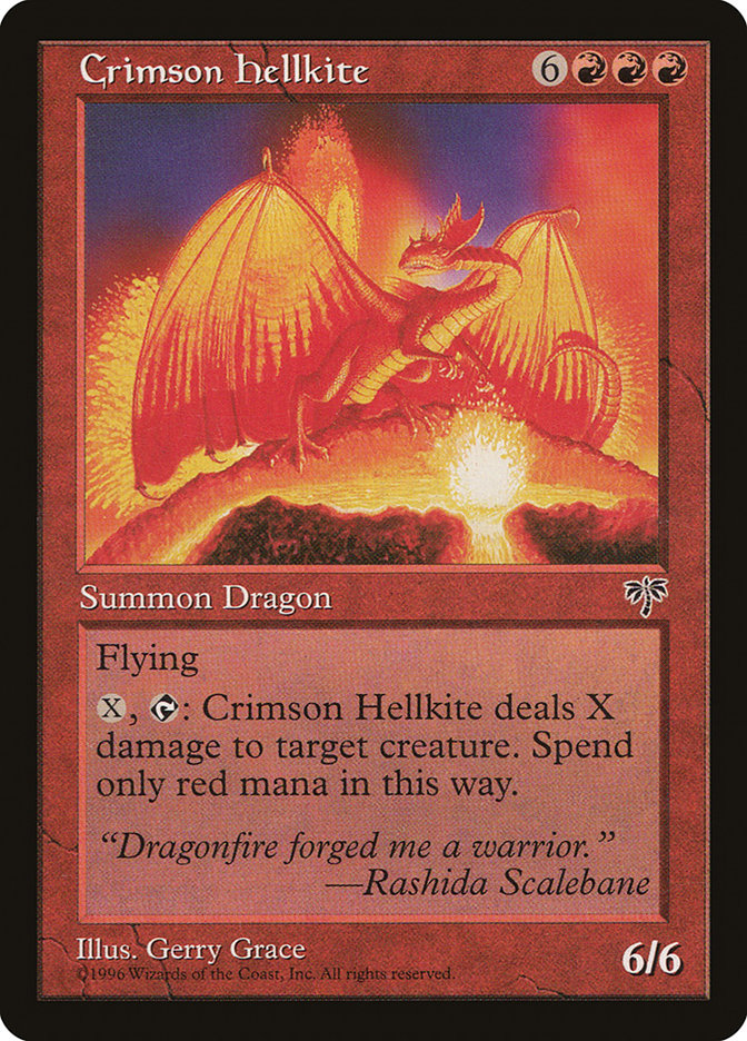Magic: Mirage 167: Crimson Hellkite 