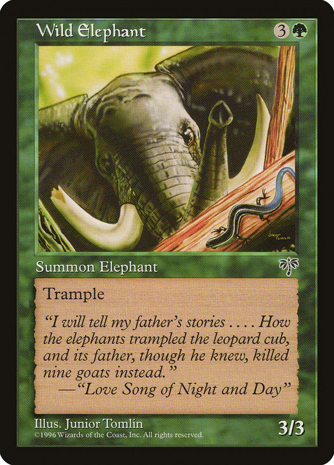 Magic: Mirage 254: Wild Elephant 