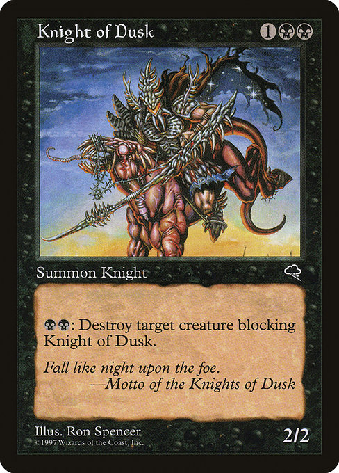 Magic: Tempest 140: Knight of Dusk 