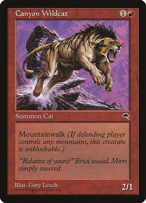 Magic: Tempest 167: Canyon Wildcat 