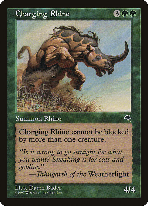 Magic: Tempest 218: Charging Rhino 