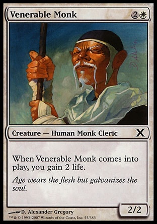 Magic: Tenth Edition 055: Venerable Monk 