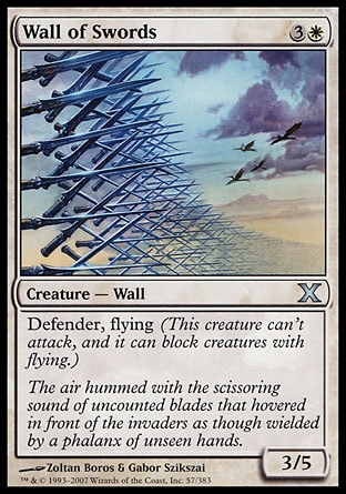 Magic: Tenth Edition 057: Wall of Swords (FOIL) 