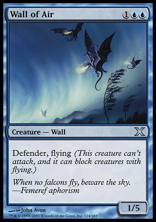 Magic: Tenth Edition 124: Wall of Air 