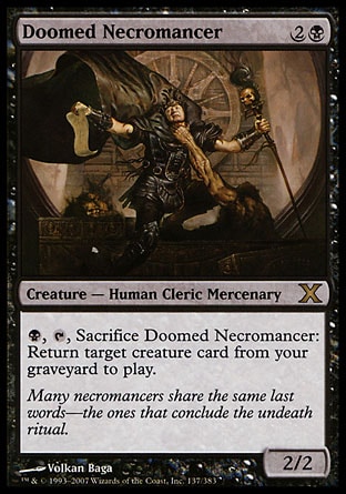 Magic: Tenth Edition 137: Doomed Necromancer 