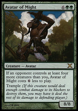Magic: Tenth Edition 251: Avatar of Might 