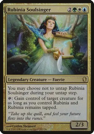 Magic The Gathering: OVERSIZED: Rubinia Soulsinger (Commander 2013) 