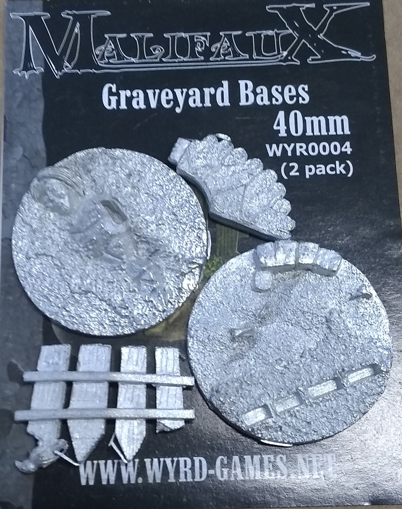 Malifaux: Graveyard Bases: 40mm (2)  
