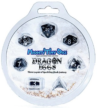 Mighty Tiny Dice: 7 Piece Polyhedral Set: Dragon Eggs 