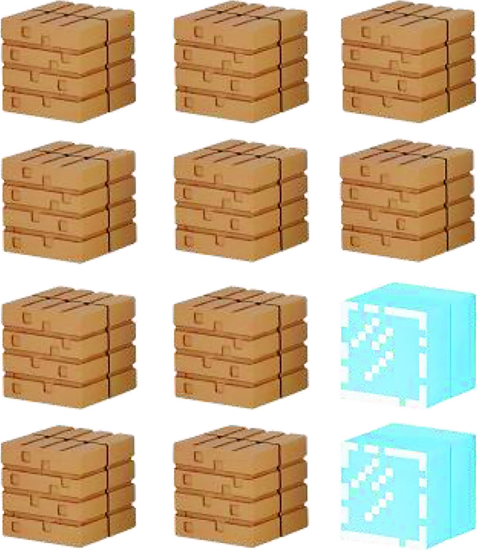 Minecraft Mine-Keshi Wood Planks & Glass Expansion Pack (SALE) 