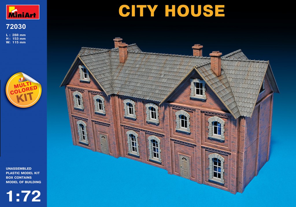 Miniart 1/72 Multi Colored Kit: City House 