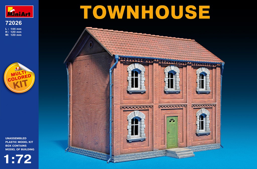 Miniart 1/72 Multi Colored Kit: Townhouse 
