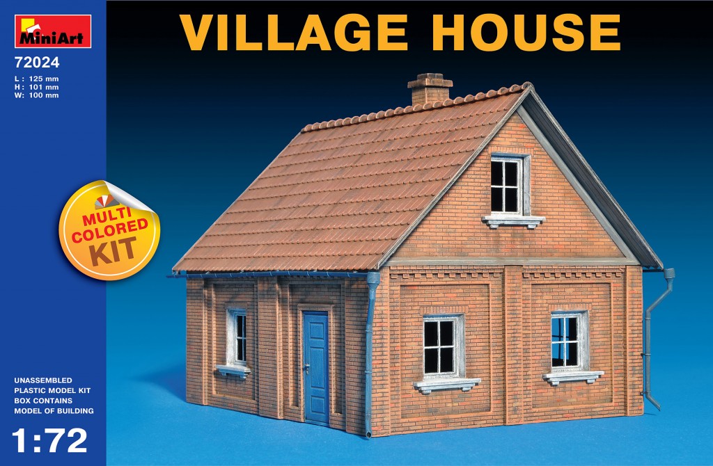 Miniart 1/72 Multi Colored Kit: Village House 