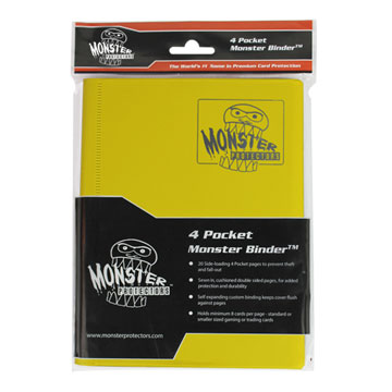 Monster Protectors: 4 Pocket Binder: Matte Yellow 