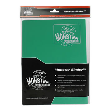 Monster Protectors: 9 Pocket Binder: Matte Emerald Green 