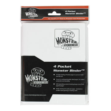 Monster Protectors: 9 Pocket Binder: Matte White 