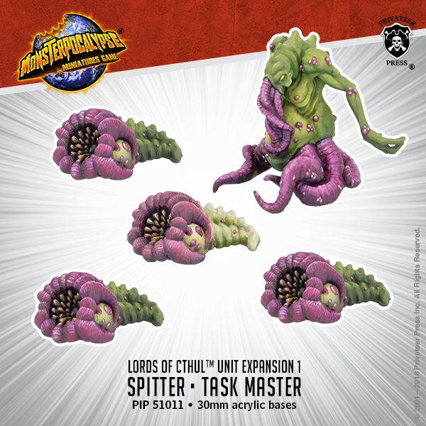 Monsterpocalypse: Lords of Cthul: Spitter/ Task Master Unit 