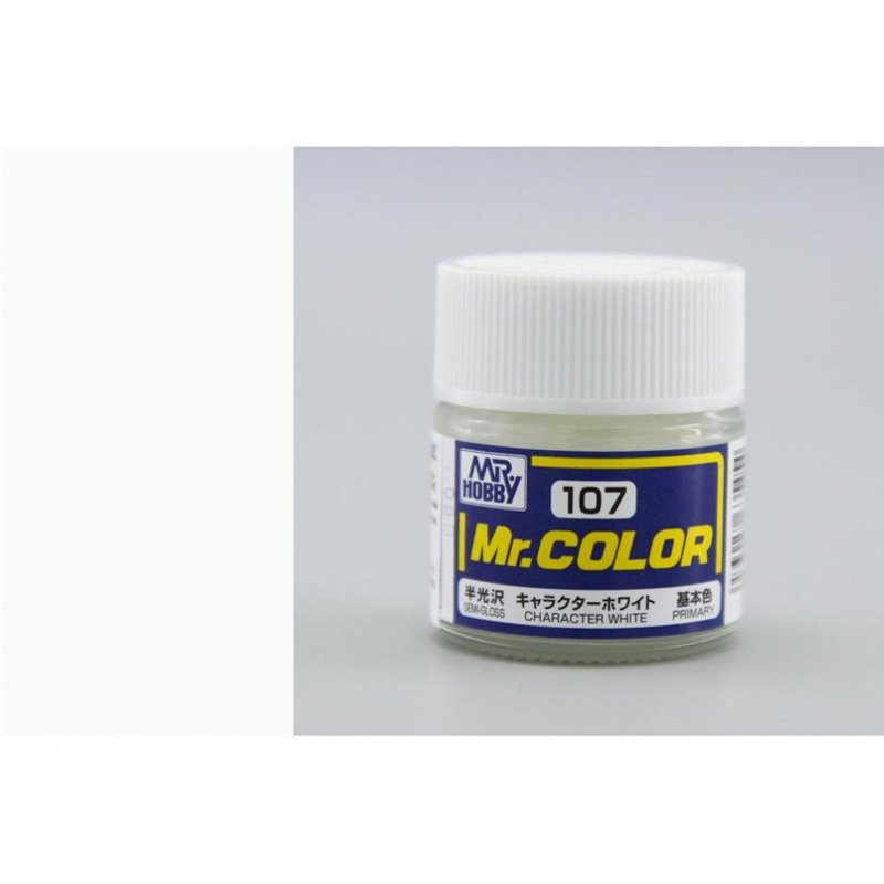 Mr. Color: C107 Semi Gloss Character White (10ml Bottle) 