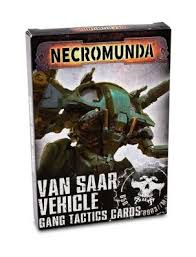 Necromunda: Van Saar Vehicle Gang Tactics Cards 