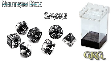 Neutron Dice: 7 Piece Set - SMOKE 