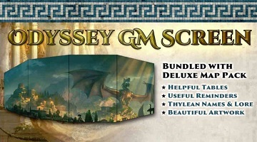 ODYSSEY OF THE DRAGONLORDS (5e): GM SCREEN AND MAPS 