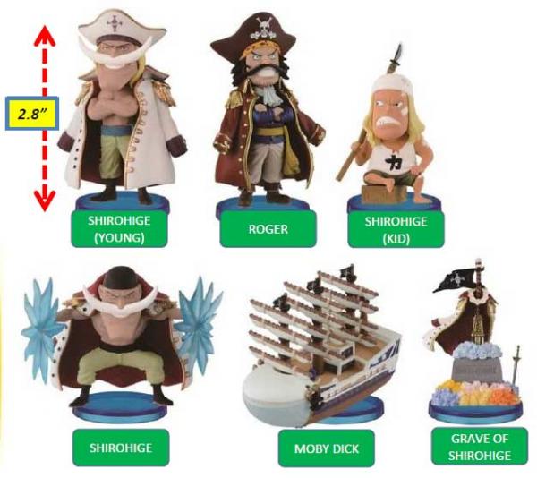 One Piece World Collectable Figure Set 4: The History of Shirohige: #3 Shirohige (Kid) 