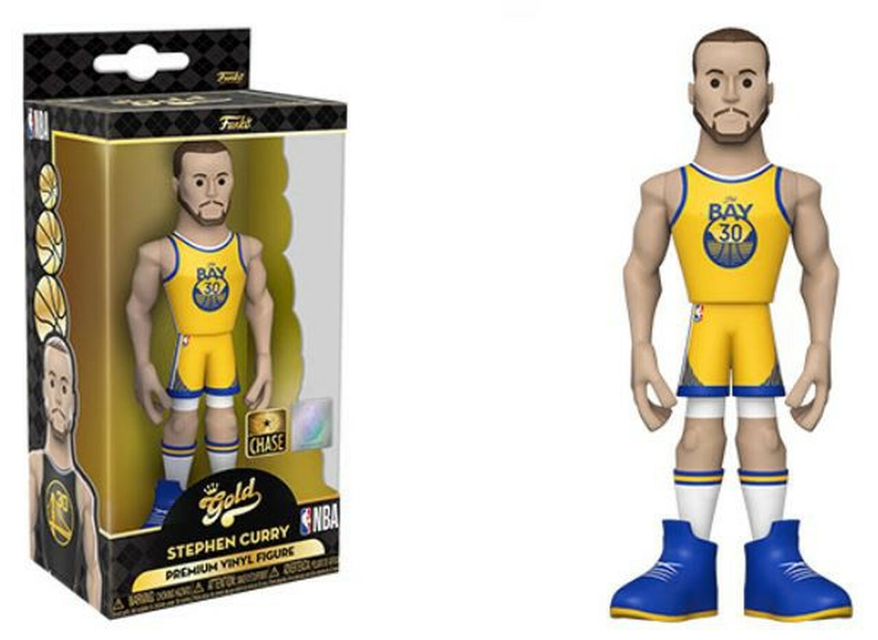 Funko Gold Legends: Basketball: NBA: Stephen Curry (Warriors) (Chase) 