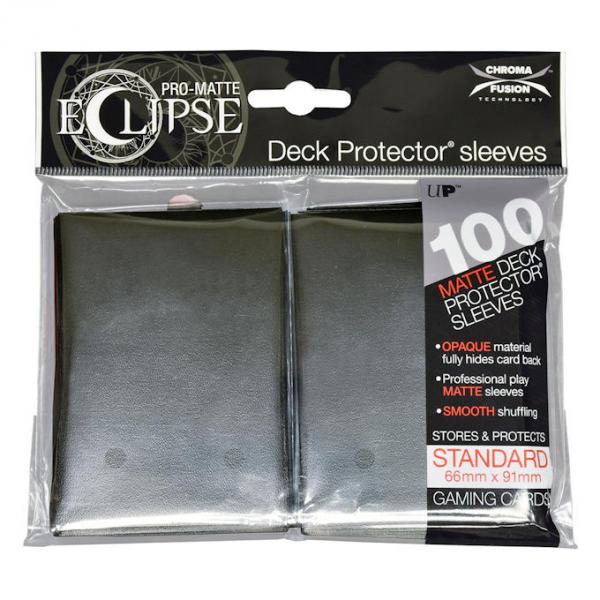 PRO-Matte Eclipse Standard Deck Protector Sleeves: Jet Black 